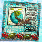 Tim Holtz Cling Rubber Stamps TRAVEL BLUEPRINT CMS148 journey