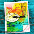 Tim Holtz Cling Rubber Stamps TRAVEL LABELS CMS108 best day