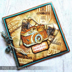 Tim Holtz Cling Rubber Stamps TRAVEL LABELS CMS108 camera