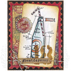 Tim Holtz Cling Rubber Stamps TREATS BLUEPRINT cms195 soda