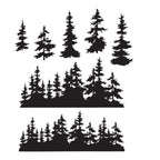 Tim Holtz Cling Rubber Stamps  TREE LINE CMS244
