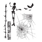 Tim Holtz Cling Rubber Stamps TRICK OR TREAT Halloween CMS050