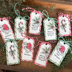 Tim Holtz Cling Rubber Stamps Tattered Christmas cms318 fun tags