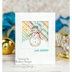 Tim Holtz Cling Rubber Stamps Tattered Christmas cms318 snowman