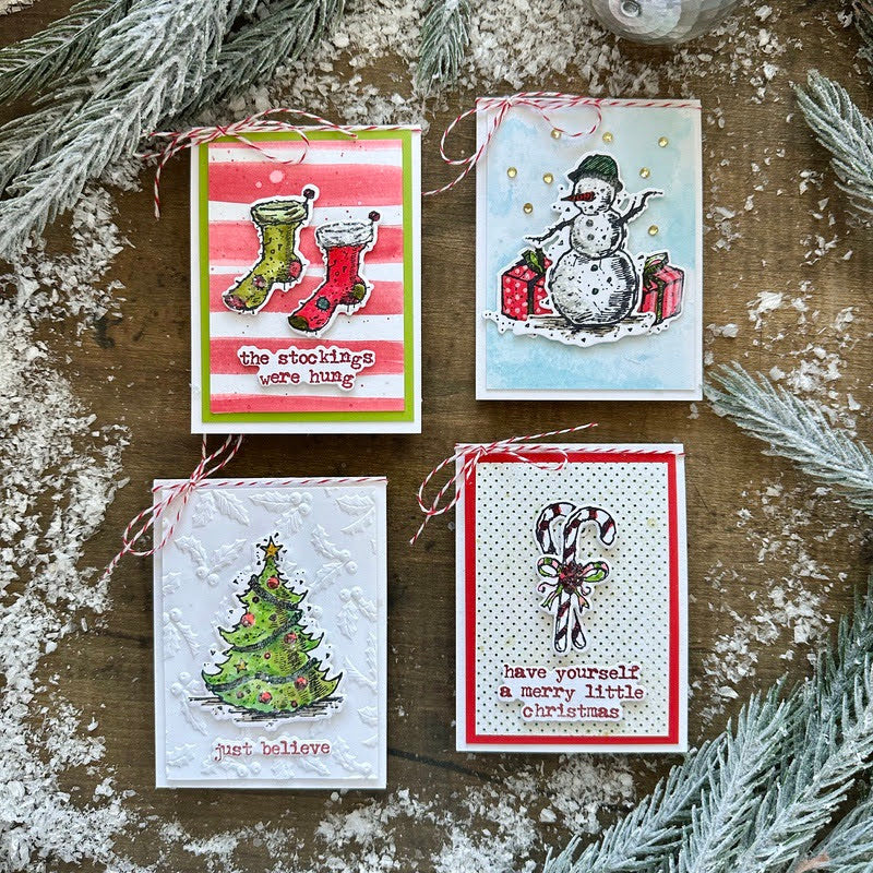 Tim Holtz Cling Rubber Stamps Tattered Christmas cms318 stocking