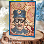 Tim Holtz Cling Rubber Stamps The Inspector cms465 guages and letters