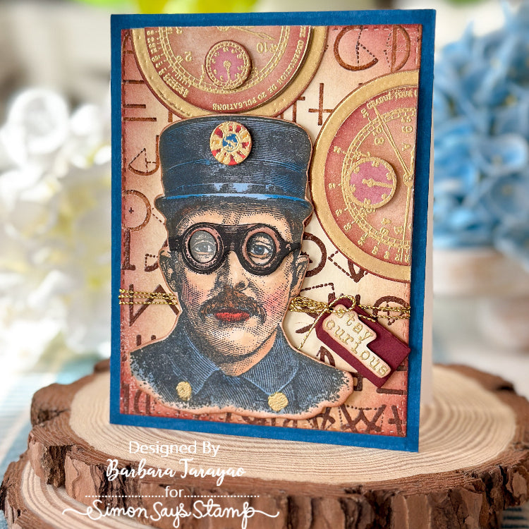 Tim Holtz Cling Rubber Stamps The Inspector cms465 guages and letters
