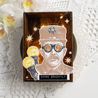 Tim Holtz Cling Rubber Stamps The Inspector cms465 shine brightly