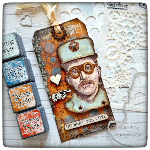 Tim Holtz Cling Rubber Stamps The Inspector cms465 stars | color-code:ALT06