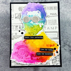 Tim Holtz Cling Rubber Stamps The Professor 2 cms395 watercolor man