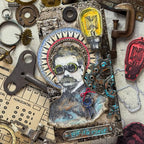 Tim Holtz Cling Rubber Stamps The Professor cms373 gears and keys