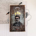 Tim Holtz Cling Rubber Stamps The Professor cms373 lightbulbs