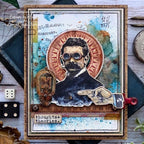 Tim Holtz Cling Rubber Stamps The Professor cms373 pointing finger
