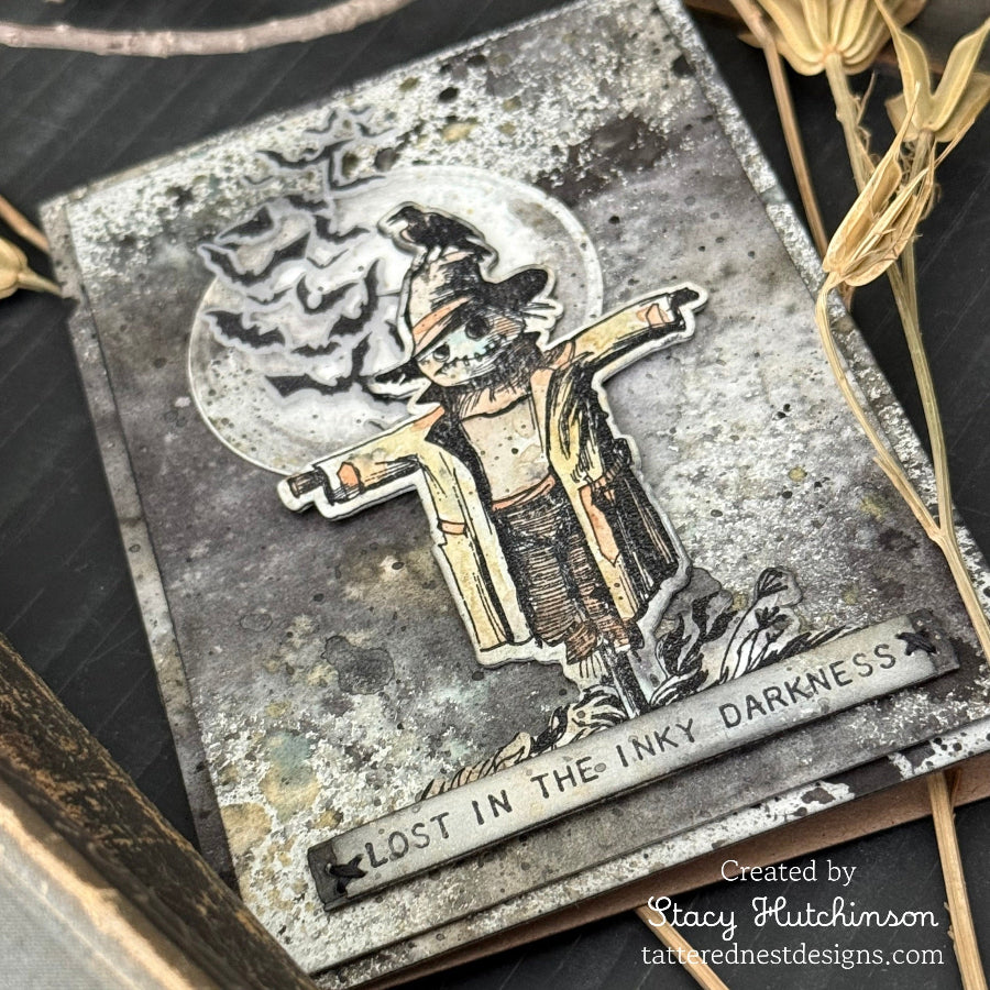 Tim Holtz Cling Rubber Stamps The Scarecrow cms451 lost in the darkness stacy hutchinson