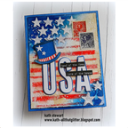 Tim Holtz Cling Rubber Stamps Ticking and Grain cms475 land of the free card kath stewart | color-code:ALT07