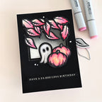 Tim Holtz Cling Rubber Stamps Tiny Frights cms468 pink