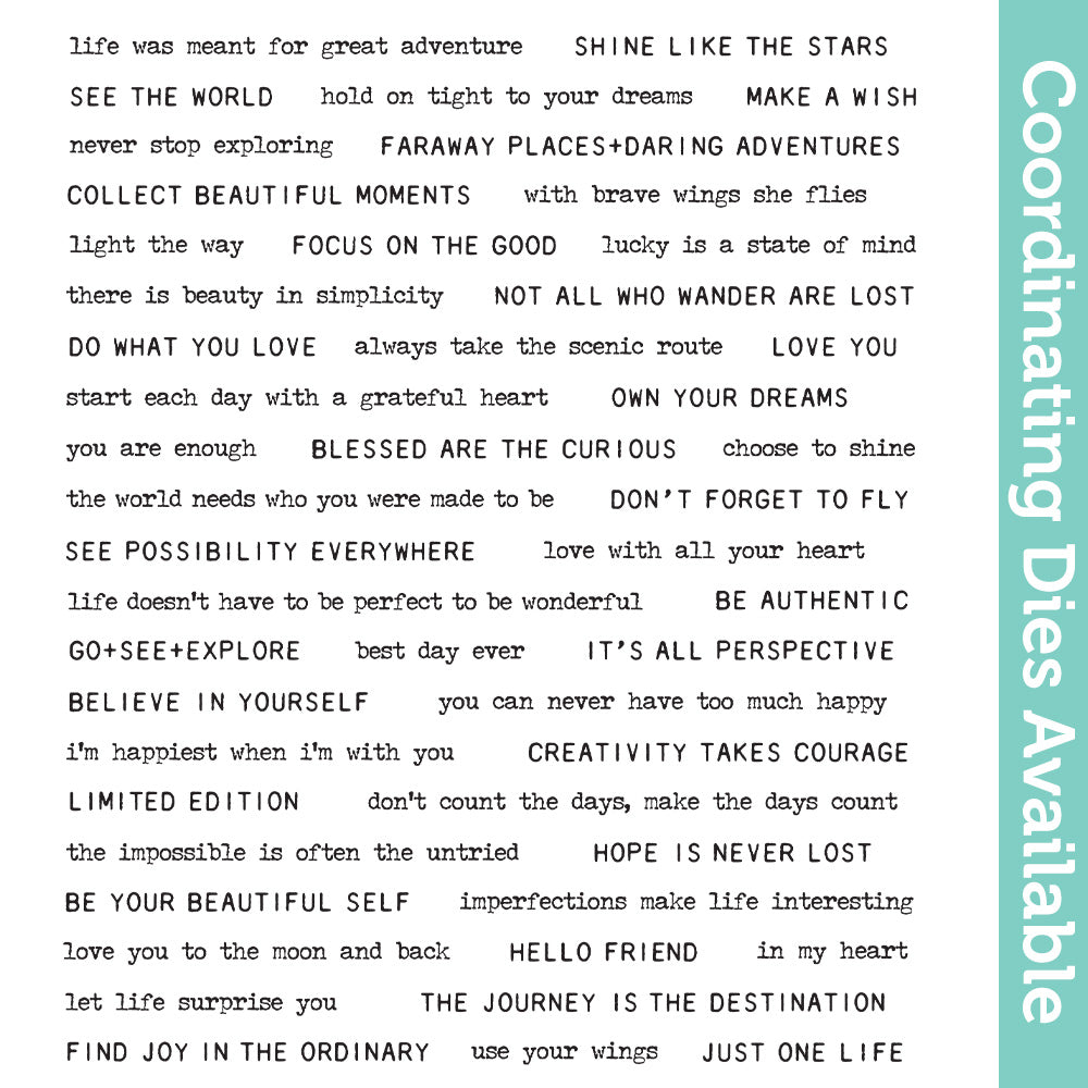 Tim Holtz Cling Rubber Stamps Tiny Text cms394 1