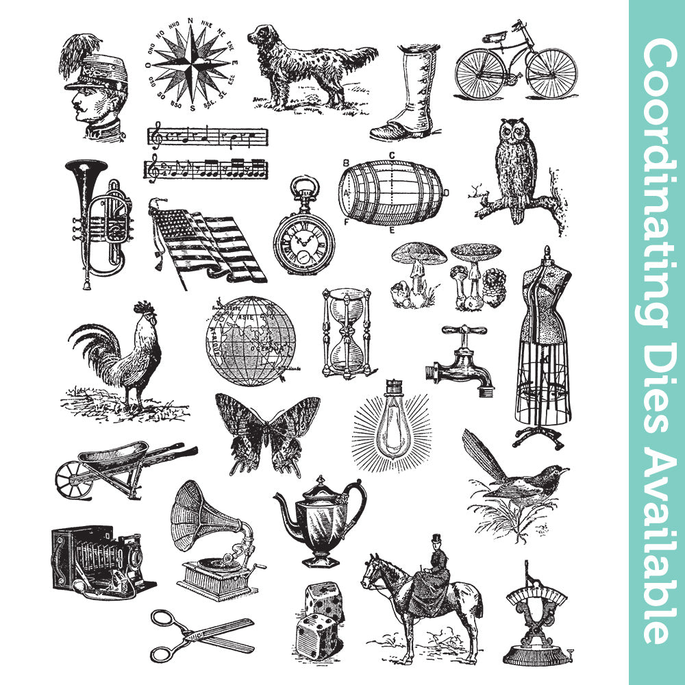 Tim Holtz Cling Rubber Stamps Tiny Things 2 cms305 1