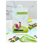 Tim Holtz Cling Rubber Stamps Tiny Things 2 cms305 rooster tag