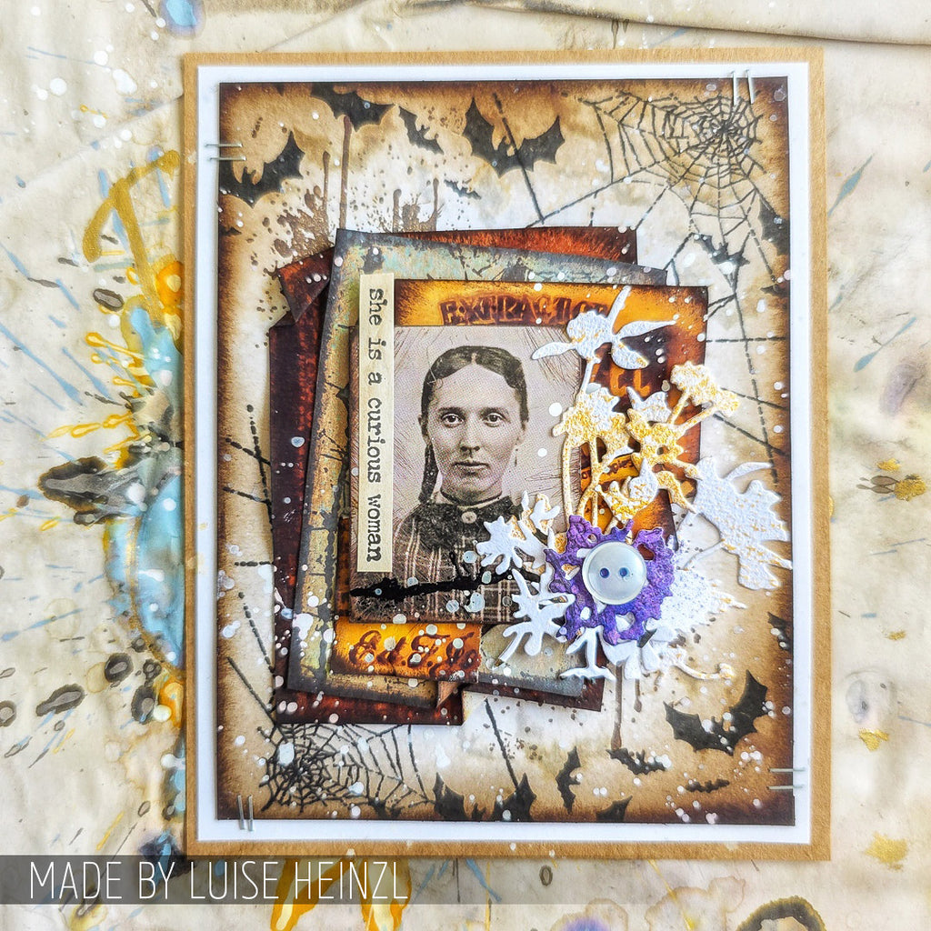 Tim Holtz Cling Rubber Stamps Trick Or Treat cms050 bats