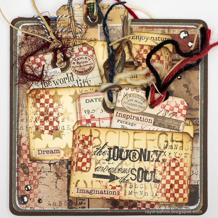 Tim Holtz Cling Rubber Stamps ULTIMATE GRUNGE Background CMS075 letters | color-code:ALT02