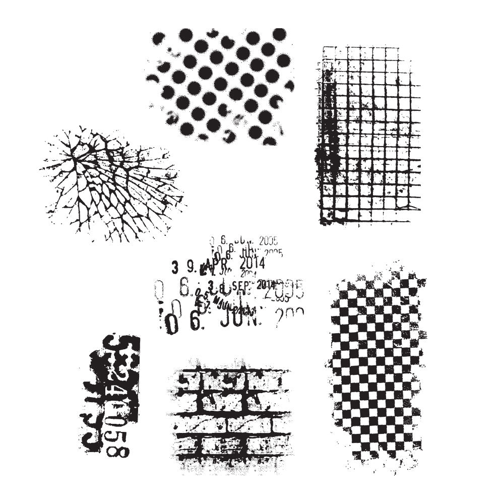 Tim Holtz Cling Rubber Stamps ULTIMATE GRUNGE Background CMS075