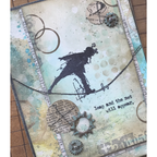 Tim Holtz Cling Rubber Stamps ULTIMATE GRUNGE Background CMS075 tightrope
