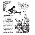 Tim Holtz Cling Rubber Stamps URBAN TAPESTRY CMS061