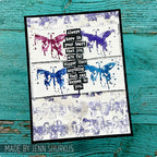Tim Holtz Cling Rubber Stamps Urban Chic cms086 butterflies