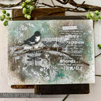 Tim Holtz Cling Rubber Stamps Urban Tapestry cms061 bird