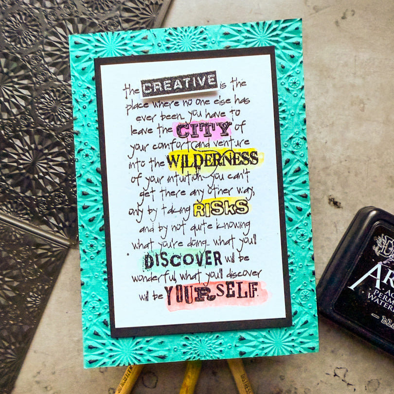 Tim Holtz Cling Rubber Stamps Urban Tapestry cms061 discover