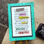 Tim Holtz Cling Rubber Stamps Urban Tapestry cms061 discover