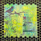 Tim Holtz Cling Rubber Stamps Urban Tapestry cms061 green
