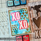 Tim Holtz Cling Rubber Stamps Valentine Silhouettes cms121 hearts