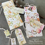 Tim Holtz Cling Rubber Stamps Vines and Roses CMS298 watercolor flowers tags stacy hutchinson