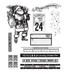 Tim Holtz Cling Rubber Stamps Vintage Holiday cms423