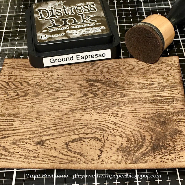 Tim Holtz Cling Rubber Stamps WALLPAPER and WOOD cms126 wood