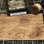 Tim Holtz Cling Rubber Stamps WALLPAPER and WOOD cms126 wood