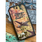 Tim Holtz Cling Rubber Stamps WAREHOUSE DISTRICT CMS124 airplane