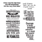 Tim Holtz Cling Rubber Stamps WAY WITH WORDS cms165