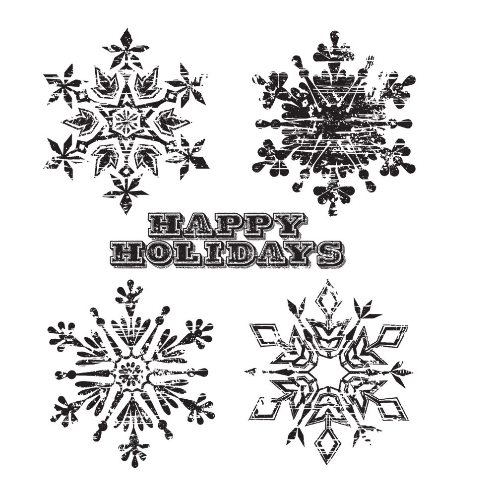 Tim Holtz Cling Rubber Stamps  WEATHERED WINTER CMS245