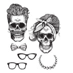 Tim Holtz Cling Rubber Stamps WICKED HIPSTERS CMS439
