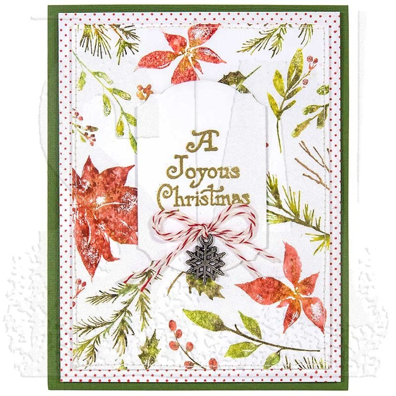Tim Holtz Cling Rubber Stamps WINTER WATERCOLOR CMS354 christmas