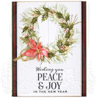 Tim Holtz Cling Rubber Stamps WINTER WATERCOLOR CMS354 peace and joy