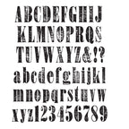 Tim Holtz Cling Rubber Stamps WORN TEXT cms156