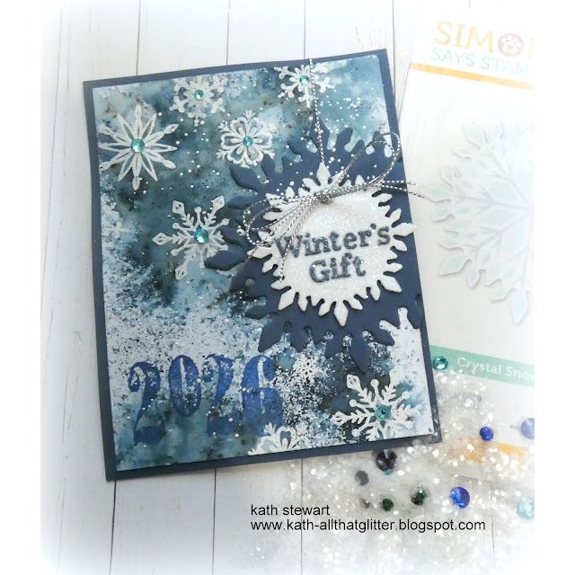 Tim Holtz Cling Rubber Stamps WORN TEXT cms156 snowflakes | color-code:ALT02
