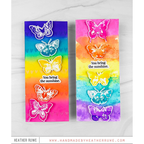 Tim Holtz Cling Rubber Stamps Watercolor cms217 rainbow