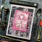 Tim Holtz Cling Rubber Stamps Weathered Textiles cms023 friend