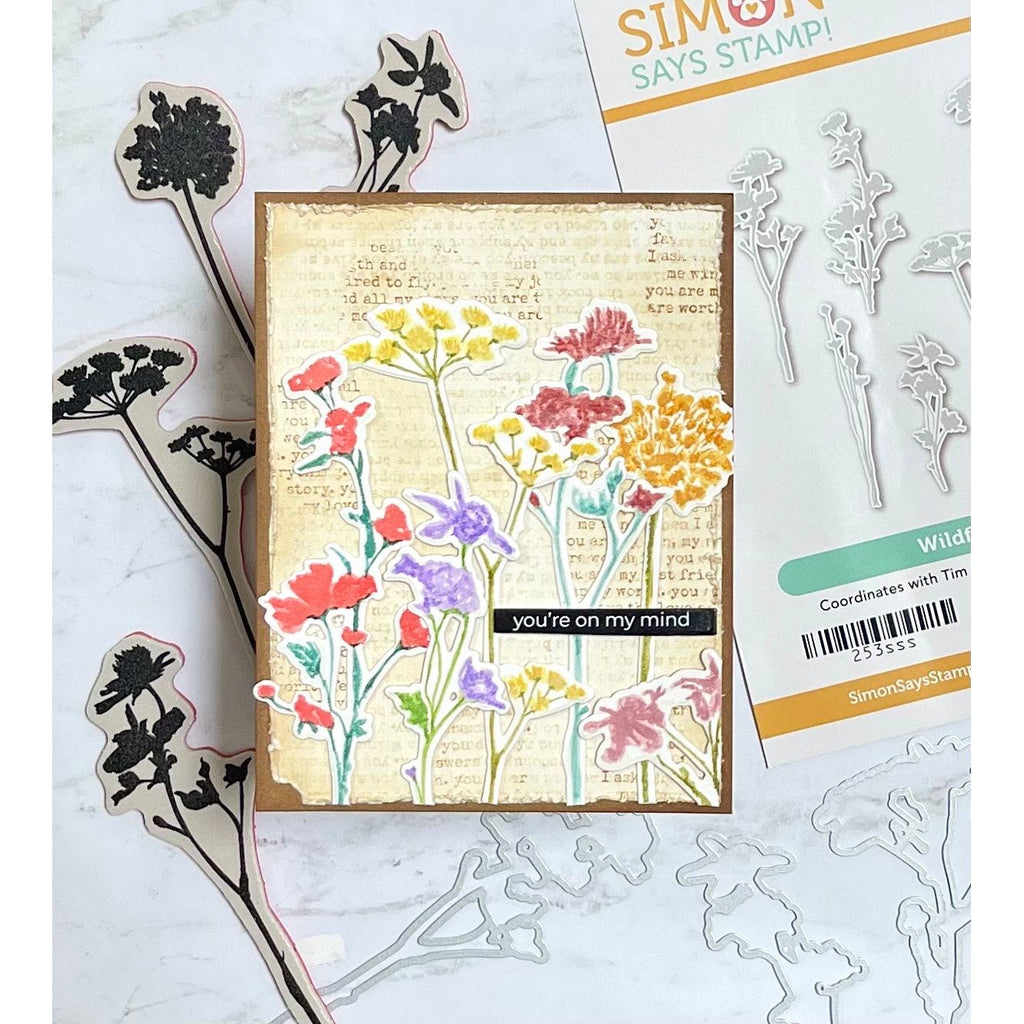 Tim Holtz Cling Rubber Stamps Wildflowers cms253 BE