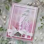 Tim Holtz Cling Rubber Stamps Wildflowers cms253 pink